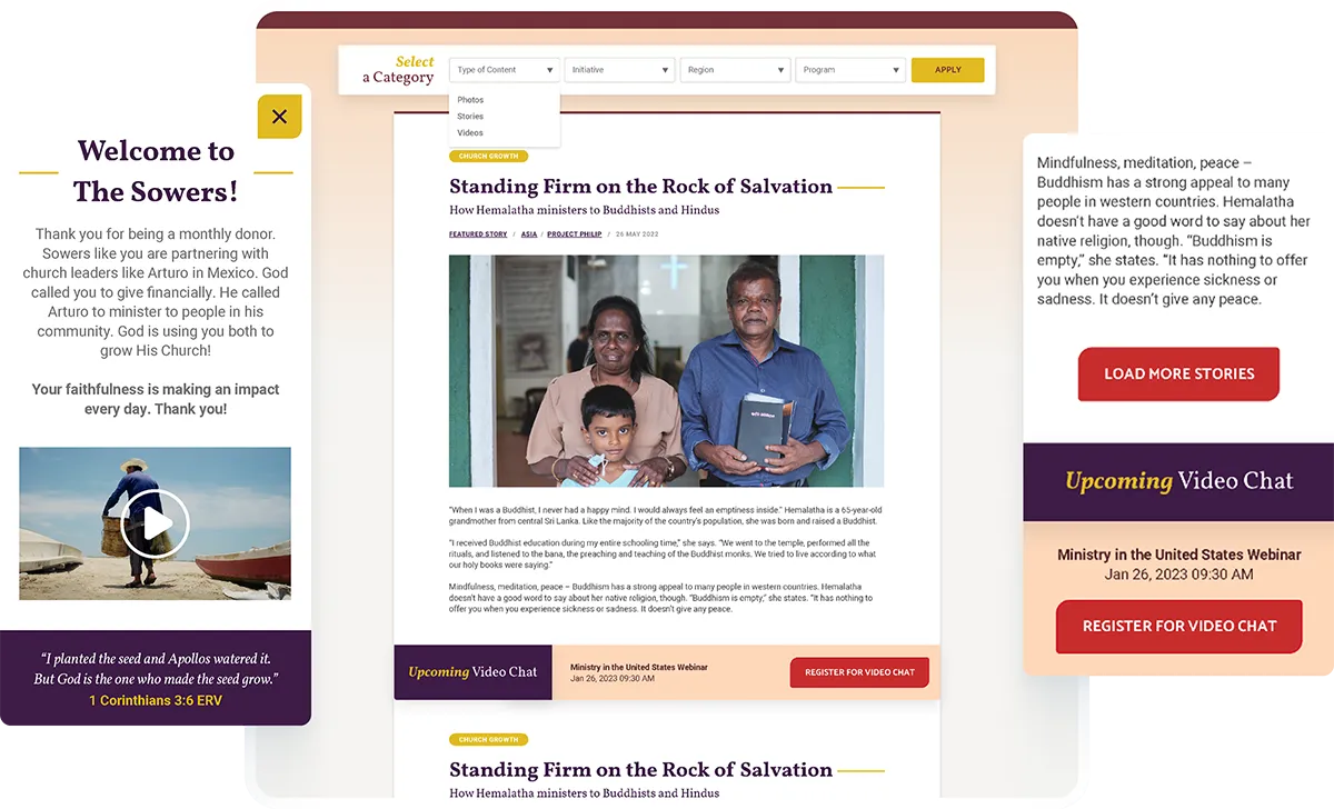 Campaigns Bible League Landing Pages 1x