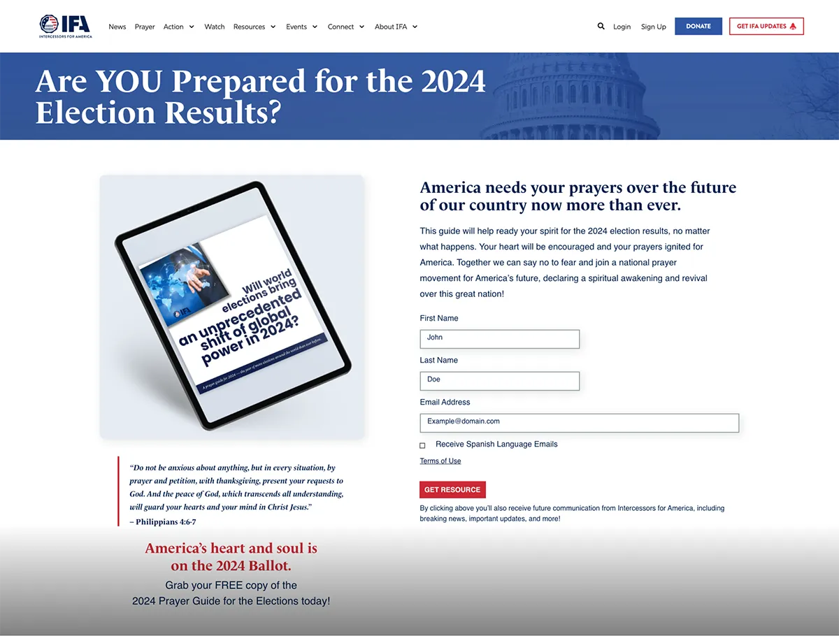 Landing Page Ifa Landing Page 1x