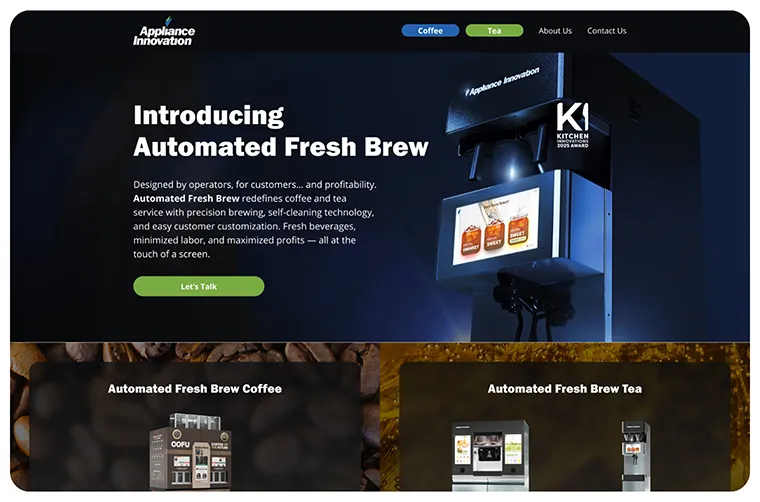 Branding Appliance Innovation Website 1x