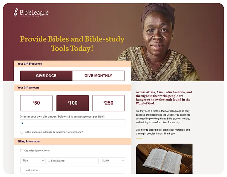 Campaigns Bible League Flexformz 1x