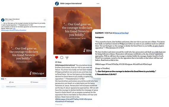 Copywriting Bible League Verse Of The Day 1x