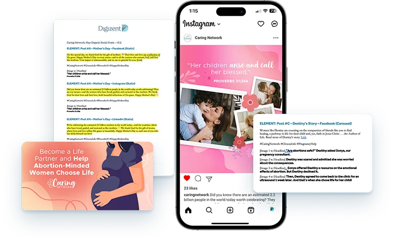 Copywriting Caring Network Banner 1x