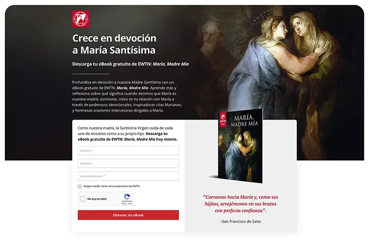 Ewtn Mary My Mother Landing Page 1x