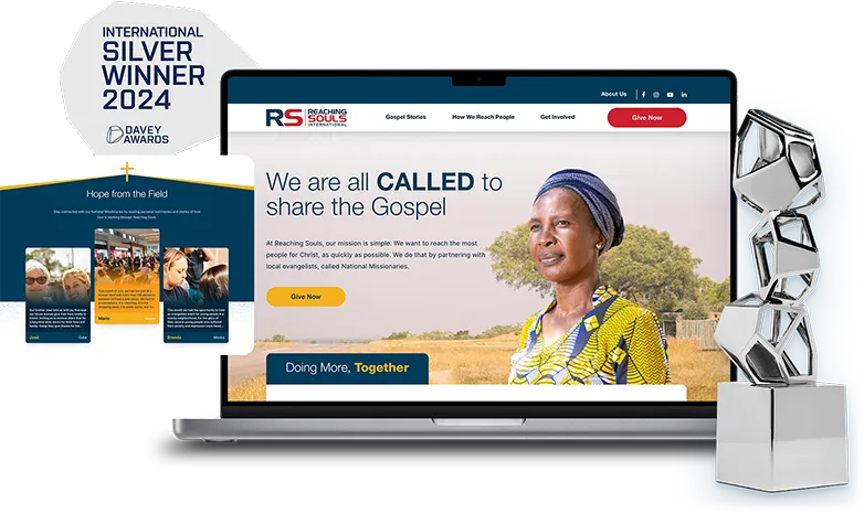 Reaching Souls Collage Website Redesign Ava Digital Awards Gold Winner Media 1x