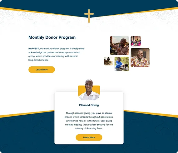 Reaching Souls Website Redesign User Interaciton 1x