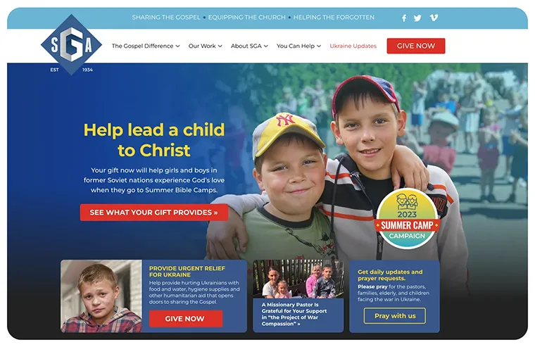 Sga Summer Bible Camps Homepage Banner 1x