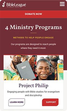 Website Bible League Dynamic Stories 1x